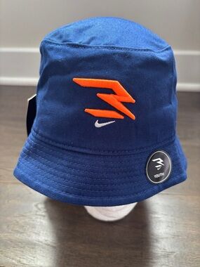 Nike Bucket Hat,Sun protection Blue Void,total orange Swoosh,3 Brand,vented
